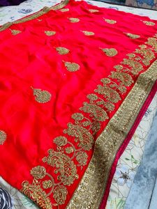 Beautiful Heavy Work Saree 🌺