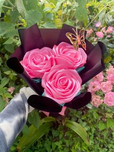 Viral Handmade Ribbon Rose Bouquet 🌹🫶🏻🎀✨