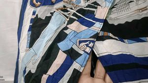 Nautical Print Wide Leg Palazzo
