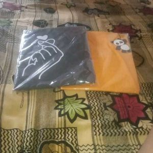 Black Graphic Print Tee