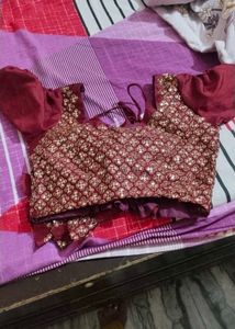 Maroon Bollywood Jacquard Saree