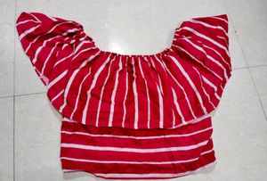 Red Striped Top