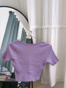 Striped Crop Top