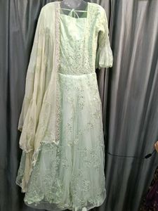 party wear heavy gown