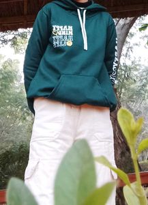 Green 'Happy Mind' Hoodie