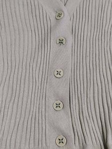 Sandro Lalie Ribbed Cardigan In Green