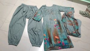 Floral Kurta Set 3 piece