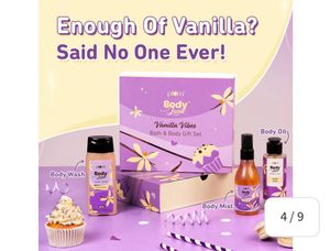 Plum Vanilla Vibes Body Set New