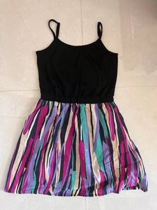 Adjustable cami strap fit and flare dress