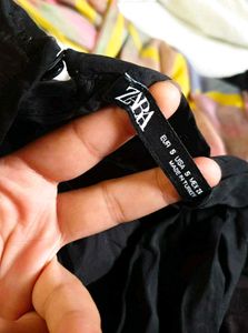ZARA Black Tie-up Dress (Women&#39;s)