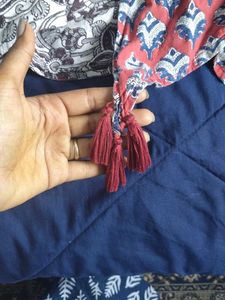 Boho Print Open Front Kimono