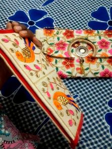 2 Combo Jaipuri Embroidery Design Purse