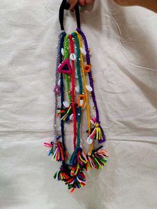 Braided Hair Tie with Shells