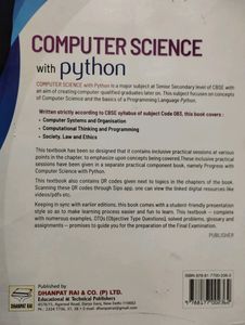 Computer Science (PYTHON) Class 11th, By - Sumita Arora