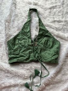 Cotton Halter Neck Top