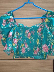 Floral Print Crop Top