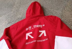 Red &amp; White Colorblock Jacket, M Size