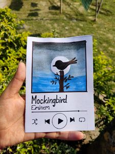 Set Of 3 Polaroid Painting Spotify Card (Hand painted) Customization Available.