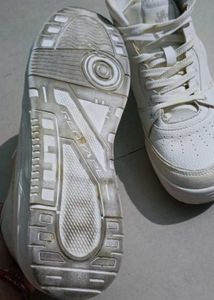 Vintage White High-Top Sneakers