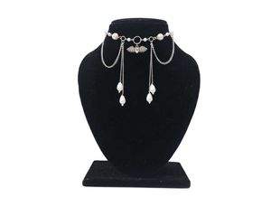 gothic style pearl necklace