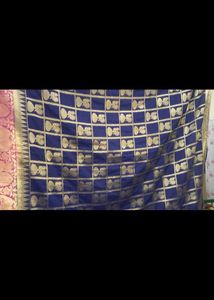 Mind blowing Saree With Peacock And Elephant Desig