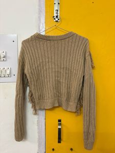 Cropped Knit Sweater