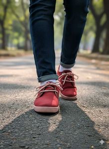 Red Casual Shoes