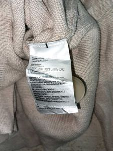 H&amp;M Oversized Crop Cardigan Sweater Cream