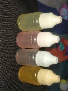 Empty colored Dropper Bottles