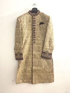 Manyavar Golden Sherwani ( Men)
