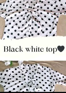 Black 🖤 White 🤍 Top