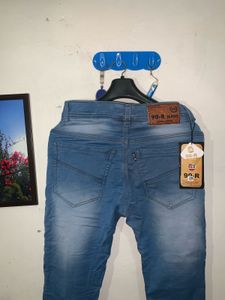 Men's Slim Fit Blue Jeans