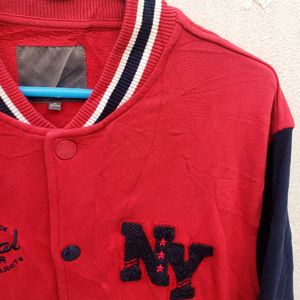 🟥Red Varsity Jacket Semir
