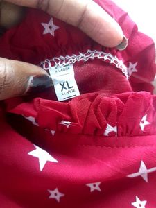 Star Print A-Line Dress