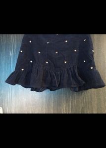 Mini Velvet Heart Studs Skirt