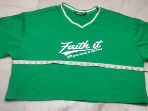 Zudio Faith It Green Tee