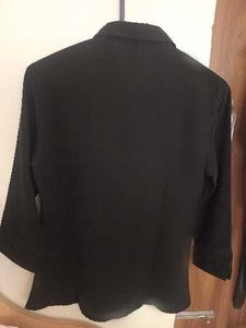 Black Formal Shirt for Girls 3/4 sleeve