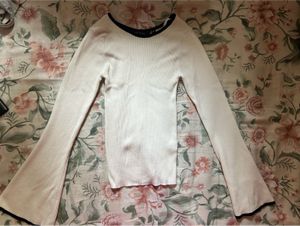 Stylish White Long Sleeve Top