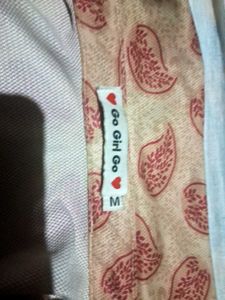 American Paisley Print Fitted Top