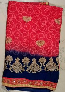 Elegant Embroidered Saree