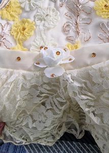 Baby Girl Floral Lace Frock With Inner
