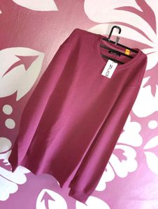 Burgundy Knit Sweater