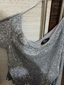 Sparkly Silver Top