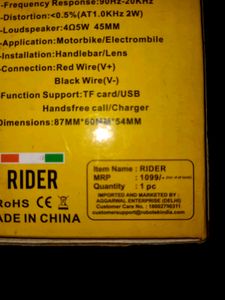 Roboteck B.t Speaker For Bike, Activa