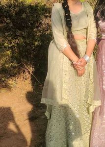 Pista Colored Lehnga Set.