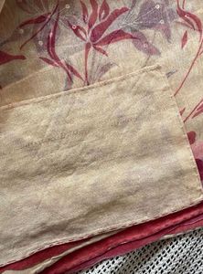Floral organza embroidered saree