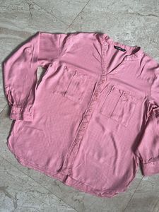 Pink Button-Down Long Sleeve Shirt