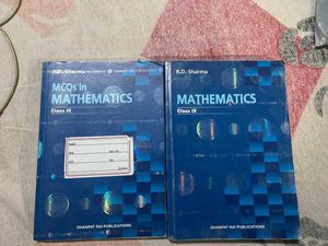R.D. Sharma Class IX Math Books Set Of 2 MCQ