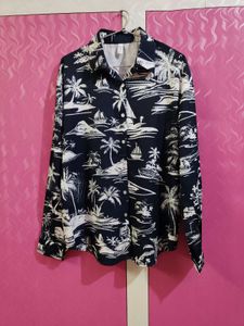 Elegant Crepe Full-Sleeve Women&#39;s Shirt – Straight