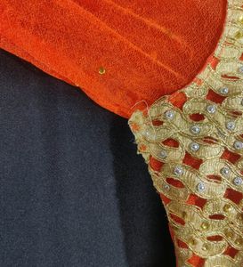 Deep Orange Lace Kurti (Women)